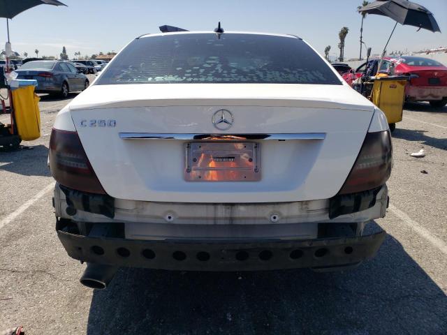 WDDGF4HB1DR257024 - 2013 MERCEDES-BENZ C 250 WHITE photo 6