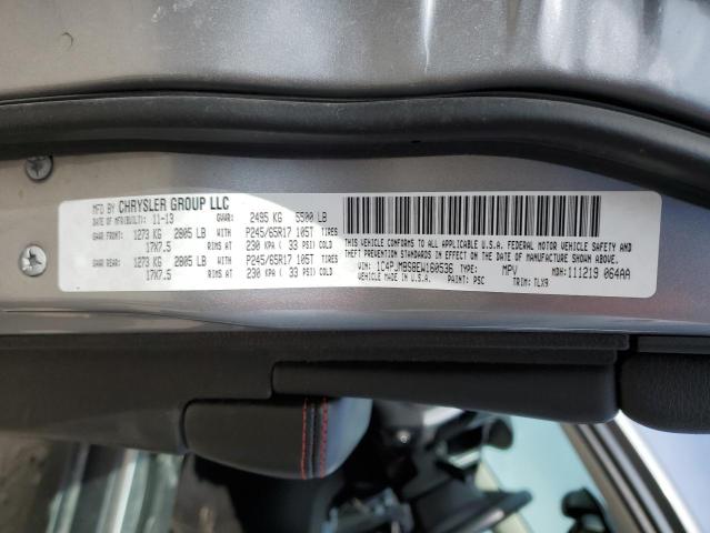 1C4PJMBS8EW160536 - 2014 JEEP CHEROKEE TRAILHAWK ვერცხლისფერი ფოტო 12