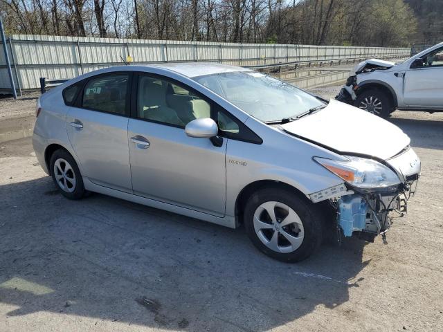 JTDKN3DU0C5536348 - 2012 TOYOTA PRIUS SILVER photo 4