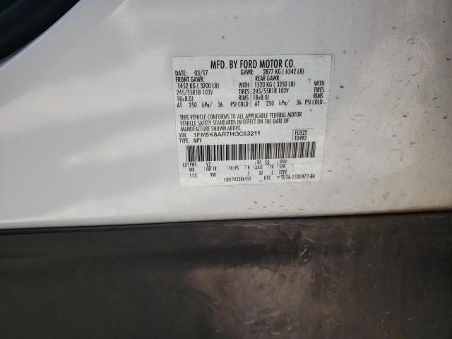 1FM5K8AR7HGC63211 - 2017 FORD EXPLORER POLICE INTERCEPTOR Ağ foto 12