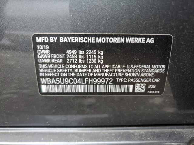 WBA5U9C04LFH99972 - 2020 BMW M340XI CHARCOAL photo 12