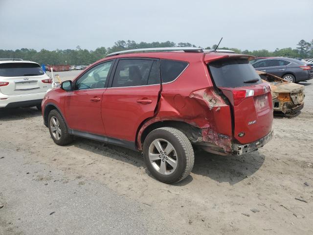 2T3WFREV6FW142424 - 2015 TOYOTA RAV4 XLE RED photo 2