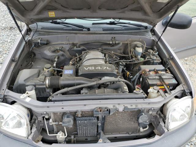 5TBRT34141S129725 - 2001 TOYOTA TUNDRA ACCESS CAB Մոխրագույն լուսանկար 11