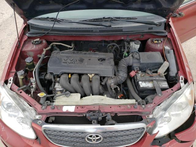 1NXBR32E25Z405622 - 2005 TOYOTA COROLLA CE MAROON photo 11