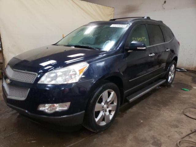 1GNKVLED6BJ282270 - 2011 CHEVROLET TRAVERSE LTZ BLACK photo 2