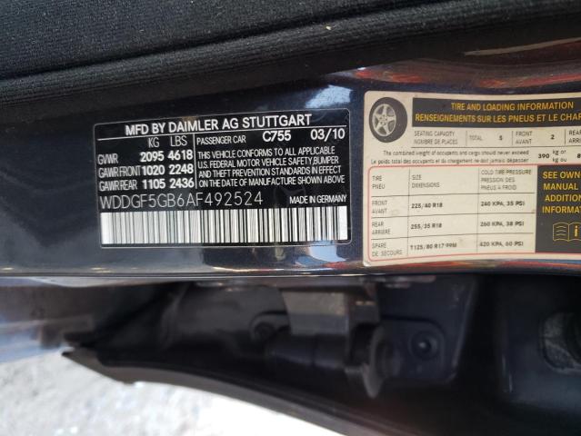 WDDGF5GB6AF492524 - 2010 MERCEDES-BENZ C 350 GRAY photo 13