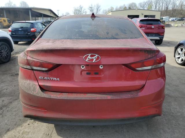 5NPD84LF8JH357044 - 2018 HYUNDAI ELANTRA SEL RED photo 6