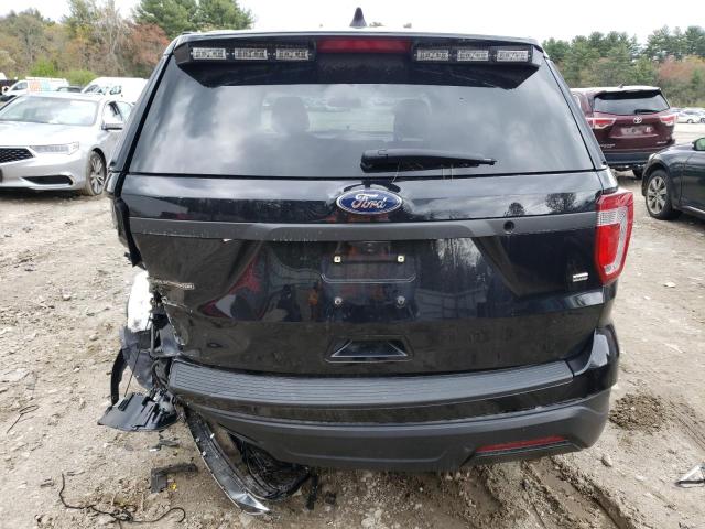 1FM5K8AR4KGA16400 - 2019 FORD EXPLORER POLICE INTERCEPTOR BLACK photo 6