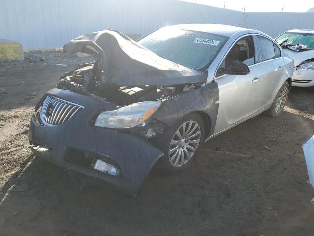 W04GR5EC8B1034697 - 2011 BUICK REGAL CXL SILVER photo 2