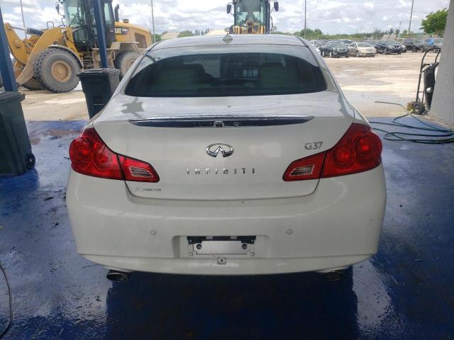 JN1CV6AP4CM627703 - 2012 INFINITI G37 BASE WHITE photo 6