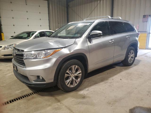 5TDJKRFH4FS176023 - 2015 TOYOTA HIGHLANDER XLE 灰色 照片 1