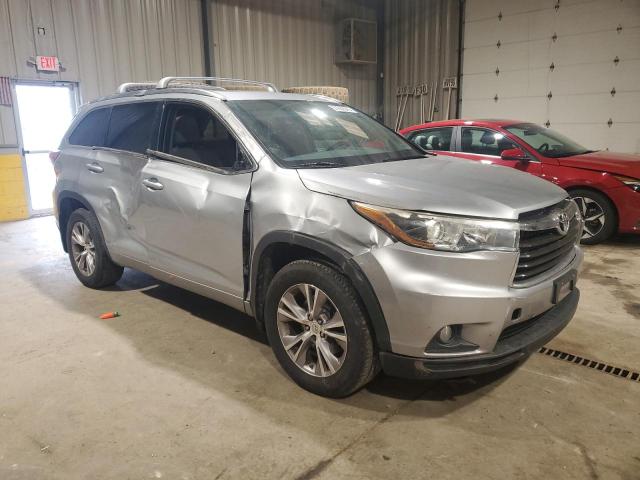 5TDJKRFH4FS176023 - 2015 TOYOTA HIGHLANDER XLE 灰色 照片 4
