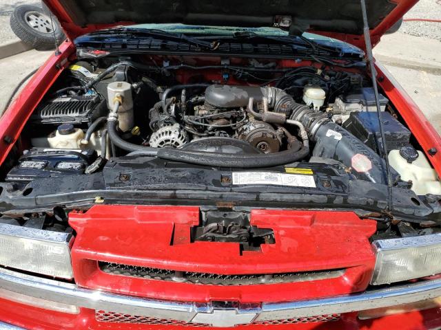 1GNDT13W7Y2376443 - 2000 CHEVROLET BLAZER RED photo 11