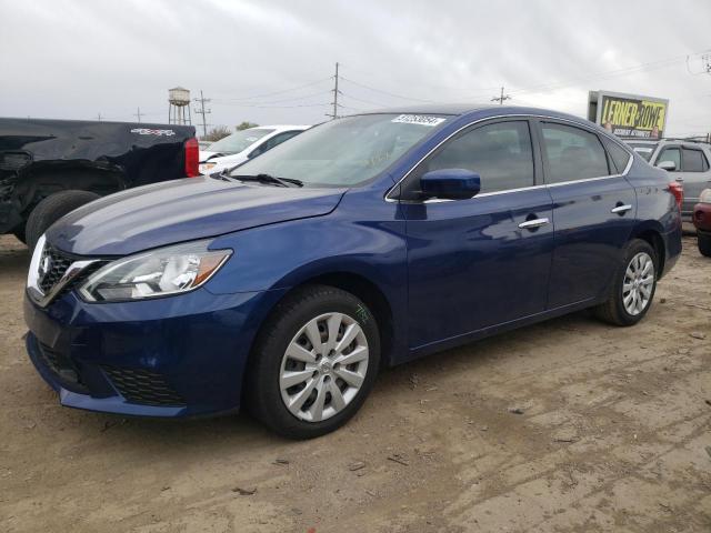 3N1AB7AP1KY315758 - 2019 NISSAN SENTRA S BLUE photo 1