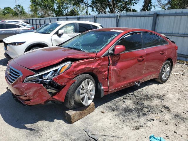 5NPE24AF4GH309218 - 2016 HYUNDAI SONATA SE RED photo 1