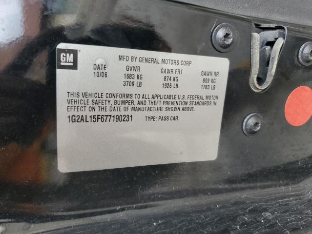 1G2AL15F677190231 - 2007 PONTIAC G5 Siyah fotoğraf 13