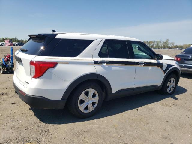 1FM5K8AB8LGC35025 - 2020 FORD EXPLORER POLICE INTERCEPTOR WHITE photo 3