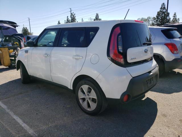 KNDJN2A23F7226776 - 2015 KIA SOUL WHITE photo 2