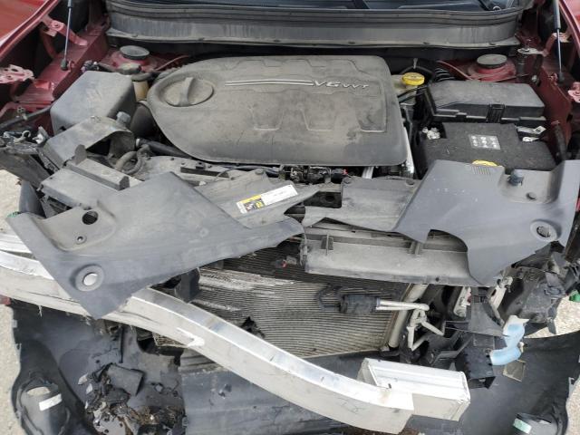 1C4PJMCS4HW618401 - 2017 JEEP CHEROKEE LATITUDE Czerwony zdjęcie 12