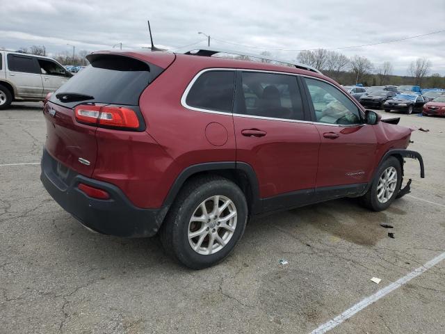 1C4PJMCS4HW618401 - 2017 JEEP CHEROKEE LATITUDE Czerwony zdjęcie 3