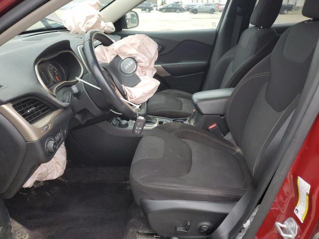 1C4PJMCS4HW618401 - 2017 JEEP CHEROKEE LATITUDE Czerwony zdjęcie 7