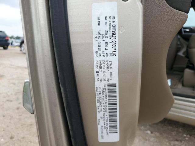 2C4RC1BG3CR368455 - 2012 CHRYSLER TOWN & COU TOURING ოქროსფერი ფოტო 14