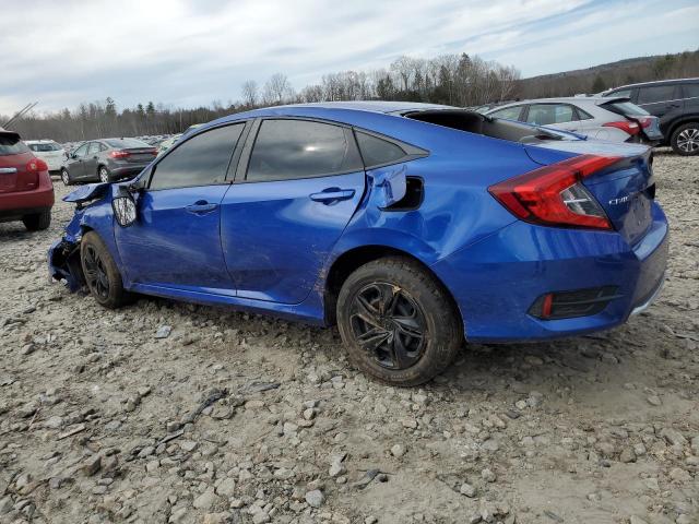 2HGFC2F60LH569053 - 2020 HONDA CIVIC LX BLUE photo 2