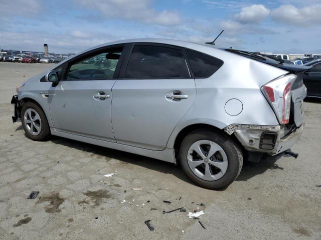 JTDKN3DUXC1529737 - 2012 TOYOTA PRIUS SILVER photo 2