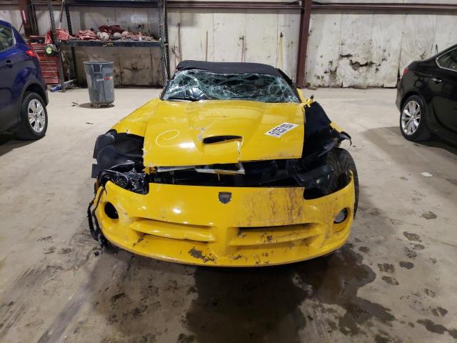 1B3JZ65Z95V500920 - 2005 DODGE VIPER SRT-10 YELLOW photo 5