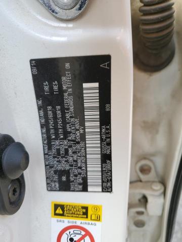 5TDJKRFH2FS084392 - 2015 TOYOTA HIGHLANDER XLE WHITE photo 13