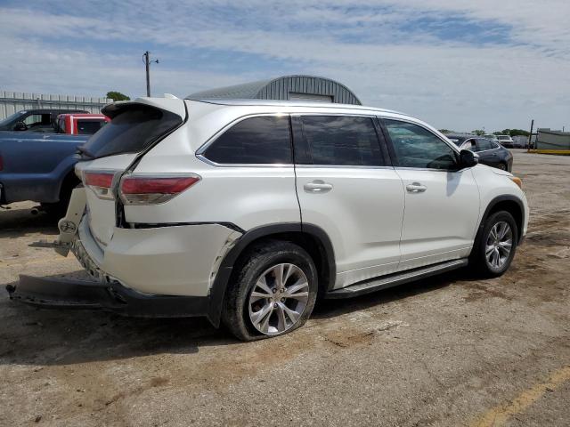 5TDJKRFH2FS084392 - 2015 TOYOTA HIGHLANDER XLE WHITE photo 3