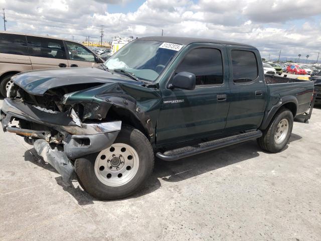 5TEGM92N12Z123213 - 2002 TOYOTA TACOMA DOUBLE CAB PRERUNNER GREEN photo 1