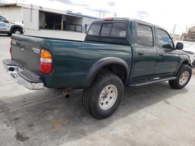5TEGM92N12Z123213 - 2002 TOYOTA TACOMA DOUBLE CAB PRERUNNER GREEN photo 3
