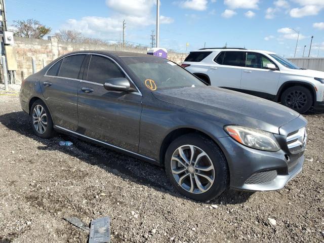 55SWF4KB6FU013276 - 2015 MERCEDES-BENZ C 300 4MATIC BLUE photo 4