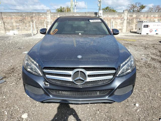 55SWF4KB6FU013276 - 2015 MERCEDES-BENZ C 300 4MATIC BLUE photo 5