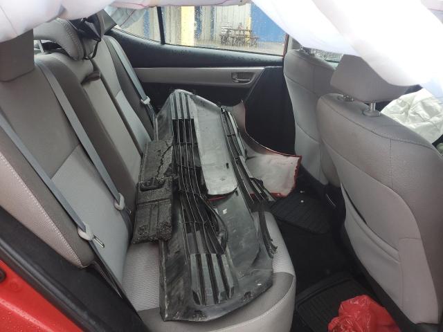 2T1BURHE6JC014851 - 2018 TOYOTA COROLLA L RED photo 10