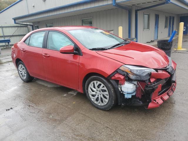 2T1BURHE6JC014851 - 2018 TOYOTA COROLLA L RED photo 4