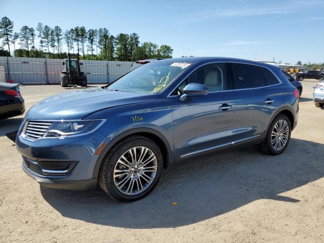 2LMPJ6LR5JBL41581 - 2018 LINCOLN MKX RESERVE Կապույտ լուսանկար 1