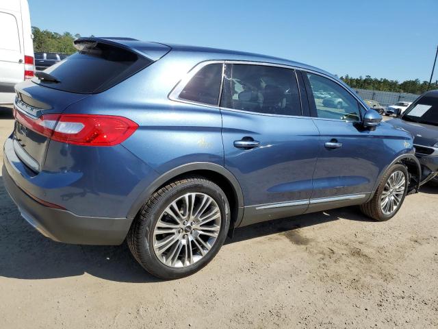 2LMPJ6LR5JBL41581 - 2018 LINCOLN MKX RESERVE Կապույտ լուսանկար 3