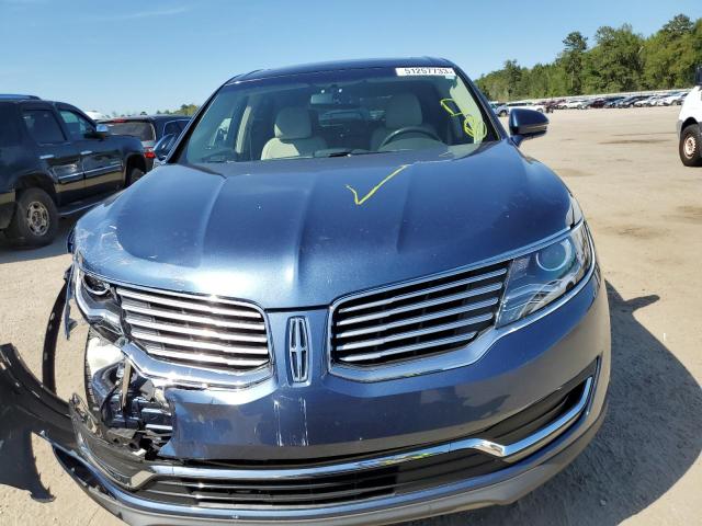 2LMPJ6LR5JBL41581 - 2018 LINCOLN MKX RESERVE Կապույտ լուսանկար 5
