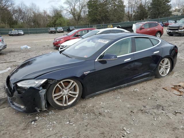 5YJSA1DN9DFP01855 - 2013 TESLA MODEL S BLUE photo 1