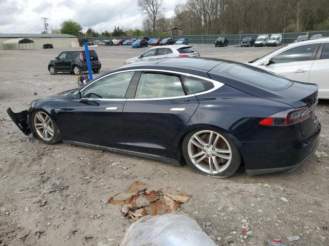 5YJSA1DN9DFP01855 - 2013 TESLA MODEL S BLUE photo 2