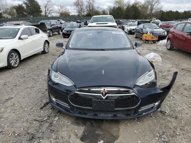 5YJSA1DN9DFP01855 - 2013 TESLA MODEL S BLUE photo 5