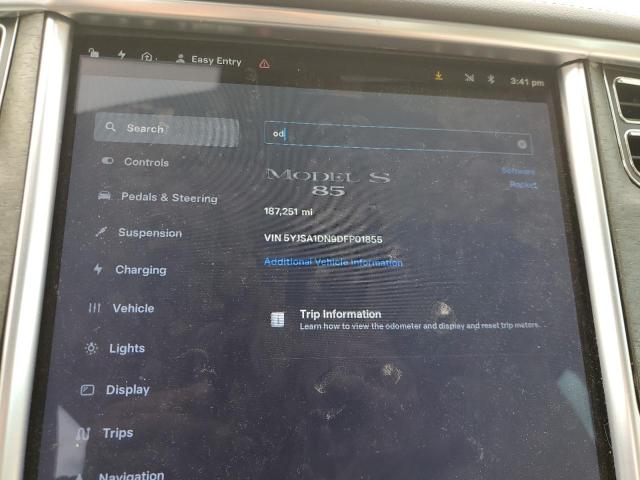 5YJSA1DN9DFP01855 - 2013 TESLA MODEL S BLUE photo 9