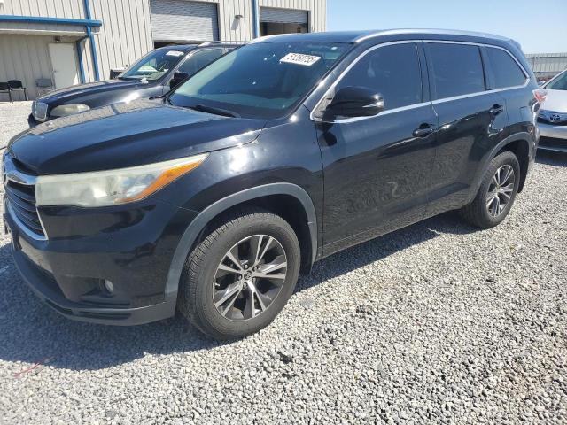 5TDJKRFHXGS227686 - 2016 TOYOTA HIGHLANDER XLE 黑色 照片 1