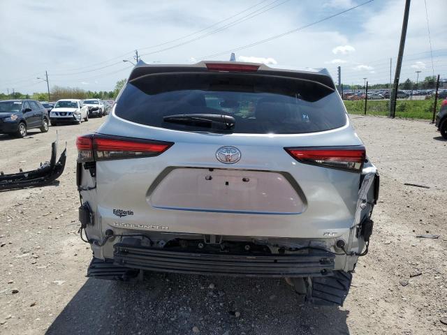 5TDGZRAH3LS501933 - 2020 TOYOTA HIGHLANDER XLE Արծաթագույն լուսանկար 6