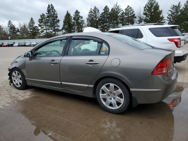 1HGFA16568L003318 - 2008 HONDA CIVIC LX GRAY photo 2