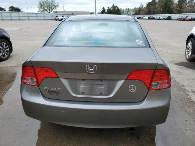 1HGFA16568L003318 - 2008 HONDA CIVIC LX GRAY photo 6