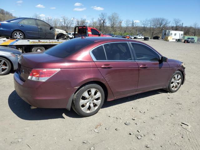 1HGCP26898A040747 - 2008 HONDA ACCORD EXL BURGUNDY photo 3