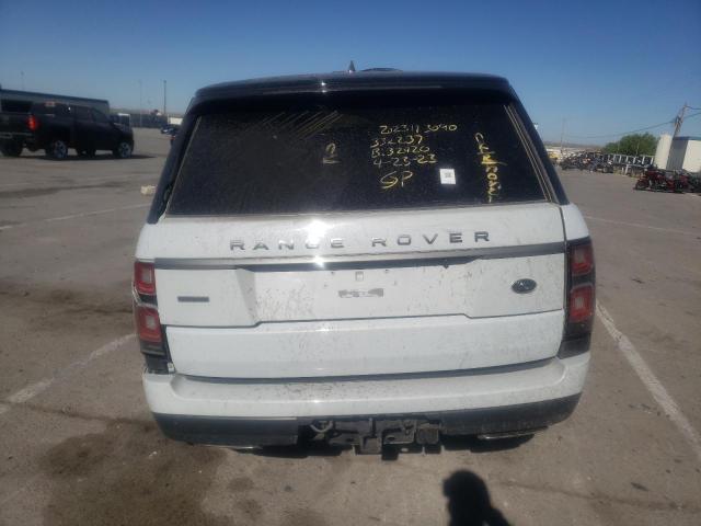 SALGV5REXJA508671 - 2018 LAND ROVER RANGE ROVE AUTOBIOGRAPHY WHITE photo 6